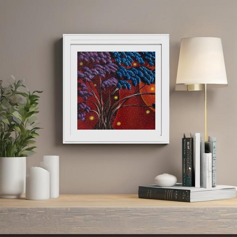 Rainbow Tree Spring Fine Art Print 14x14