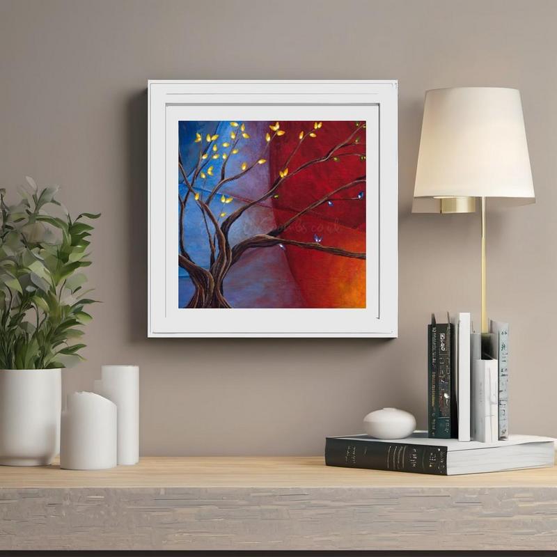 Duality Tree Fine Art Print 14x14