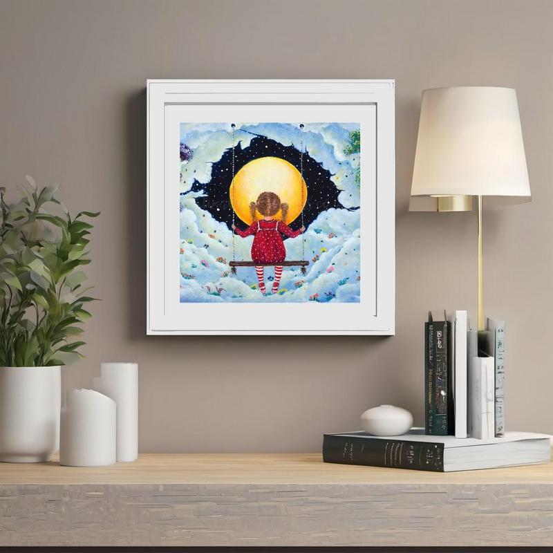 Dreaming Girl Fine Art Print 14x14