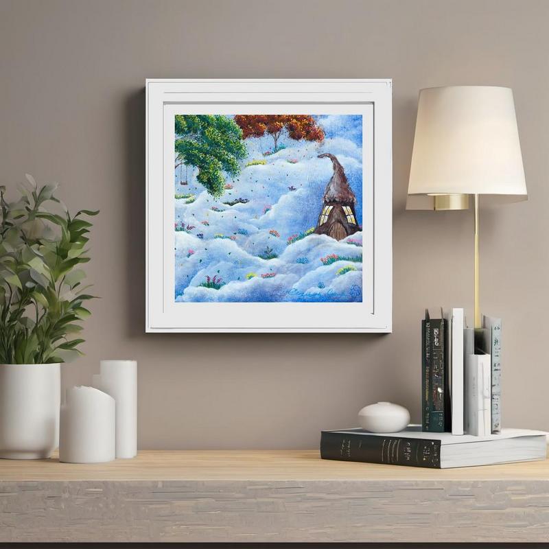 Dreaming House Fine Art Print 14x14