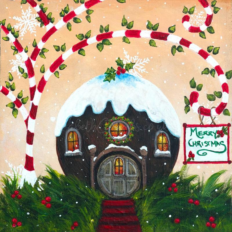 Christmas Pudding Christmas Card