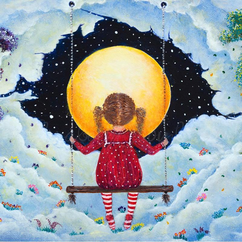 Dreaming Girl Greeting Card