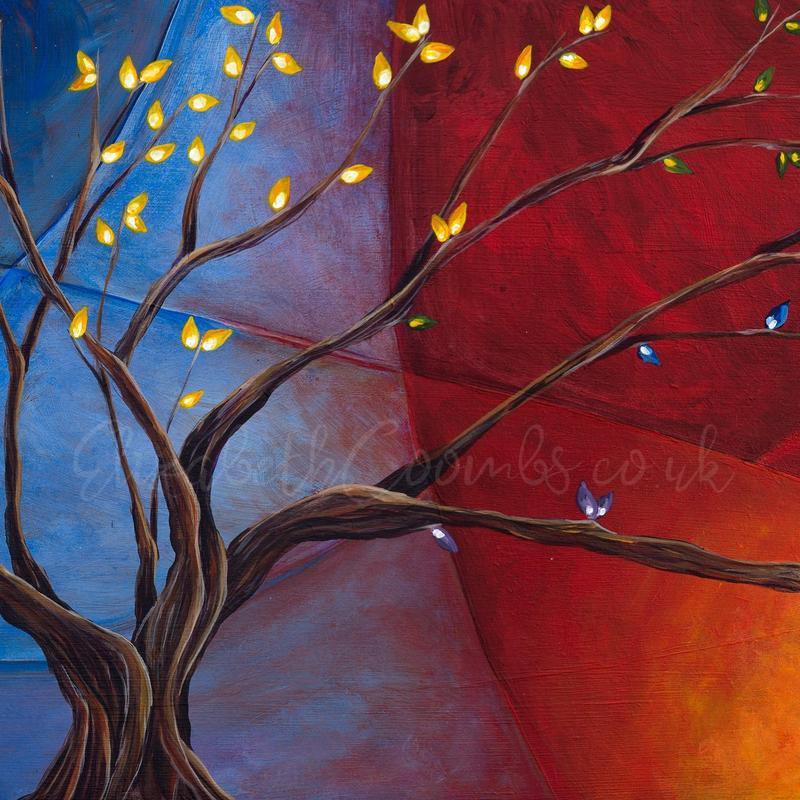 Duality Tree Greeting Card