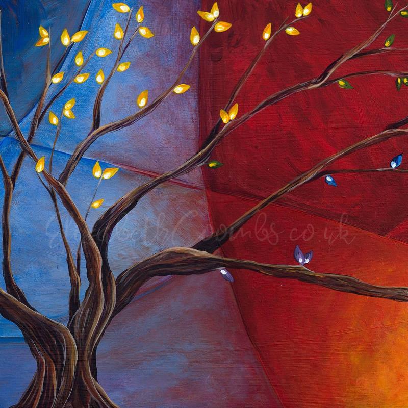 Duality Tree Fine Art Print 14x14