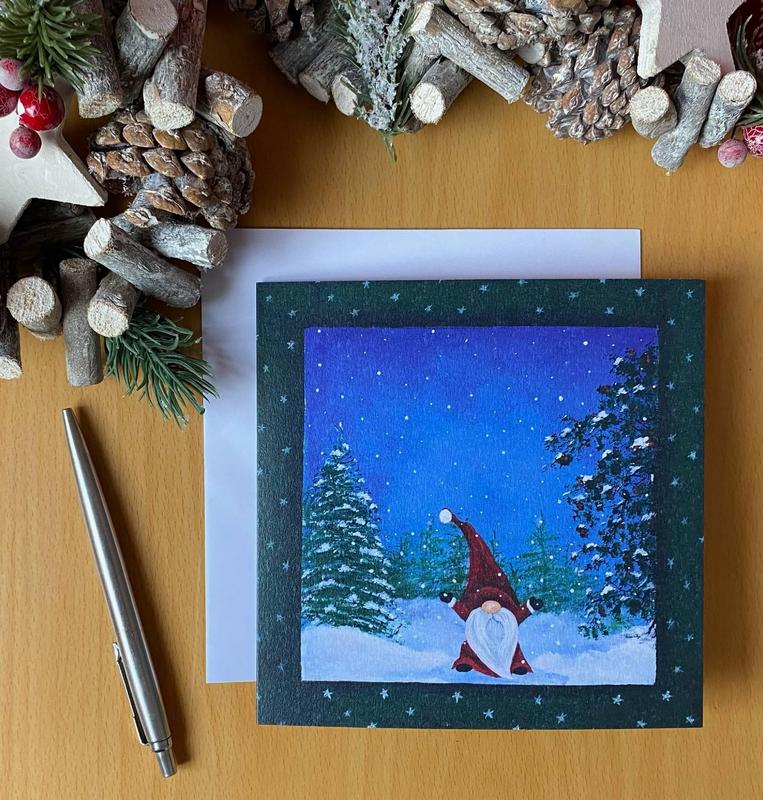 Gnome Santa Christmas Card