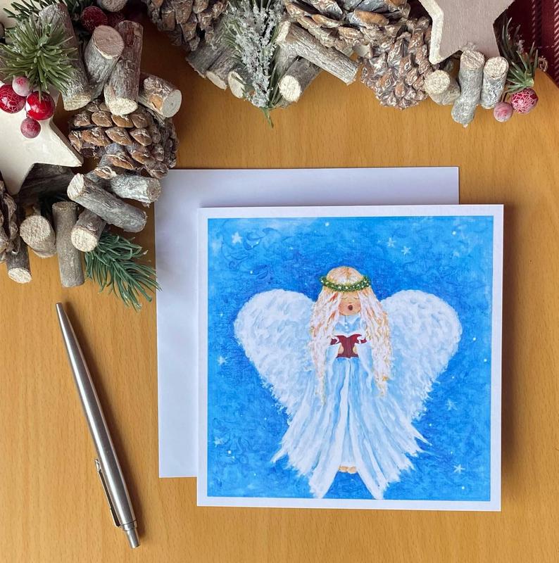Choir Angel Christmas Card