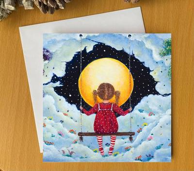 Dreaming Girl Greeting Card