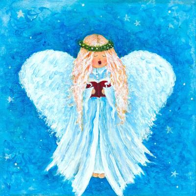 Choir Angel Christmas Card