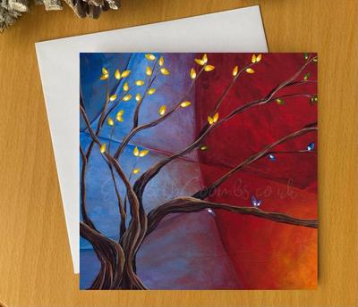 Duality Tree Greeting Card