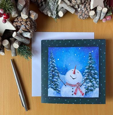 Snowman Christmas Card