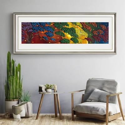 Rainbow Tree Fine Art Print (48x12)