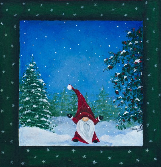 Next product: Gnome Santa Christmas Card